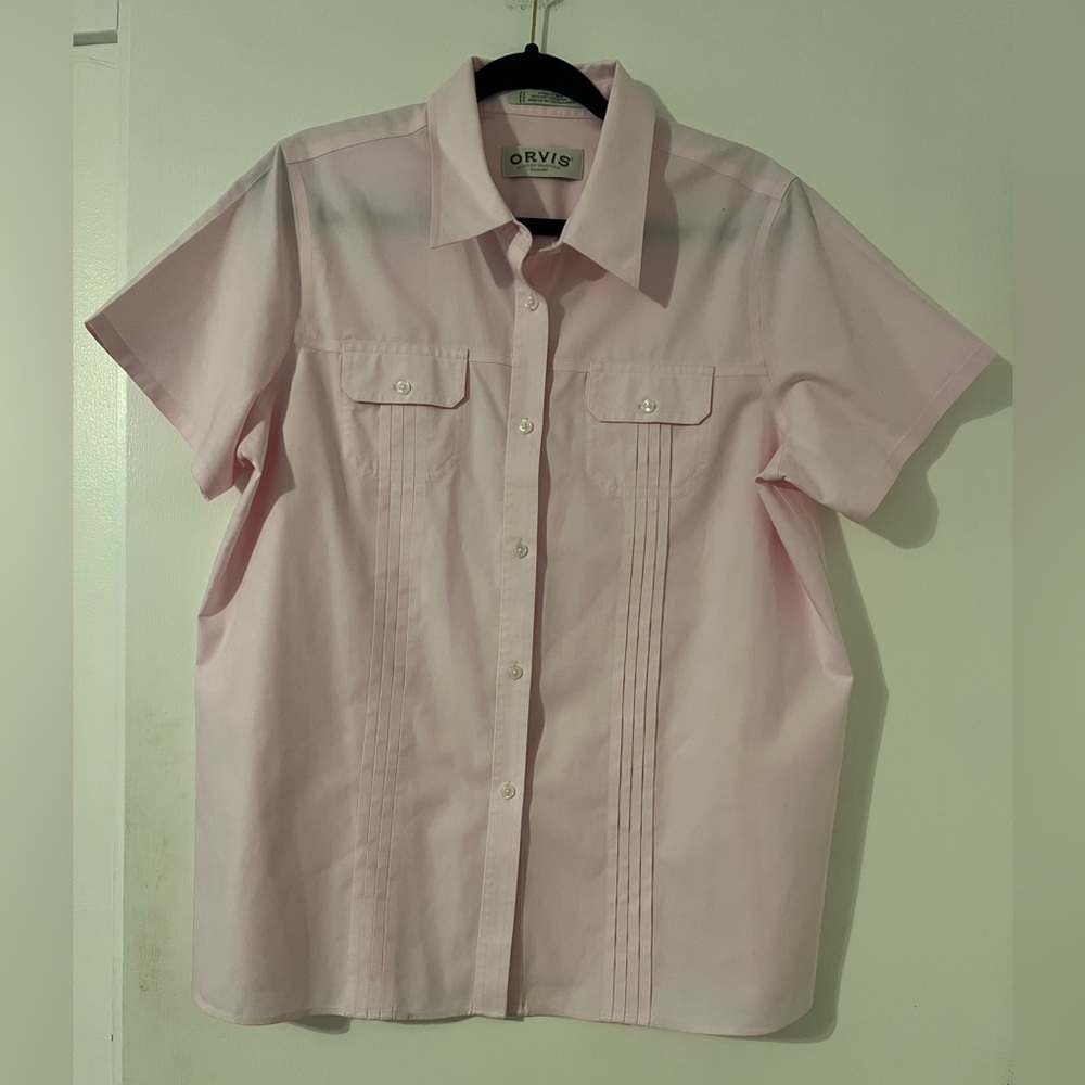 Orvis brand 100% cotton wrinkle free fabric size L (J105)